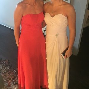 Coral bridesmaid dress